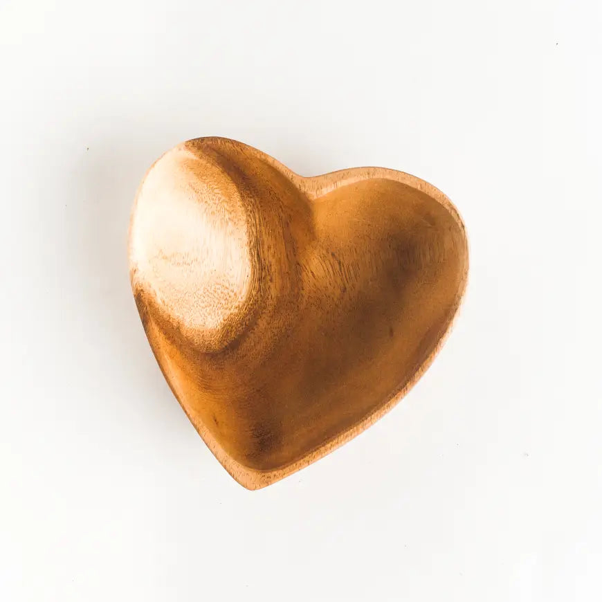 Wood Heart Bowl