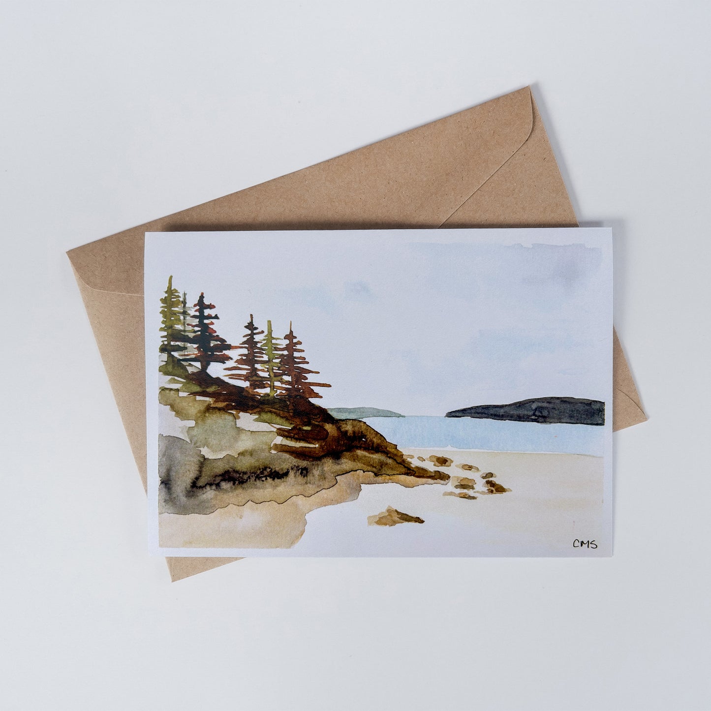 Tofino Brown Trees Greeting Card