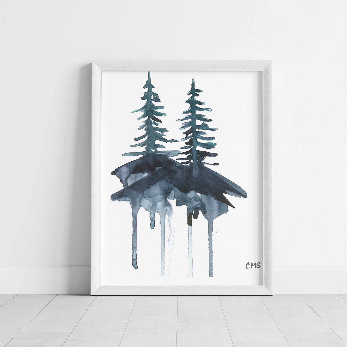 Print - Dripping trees