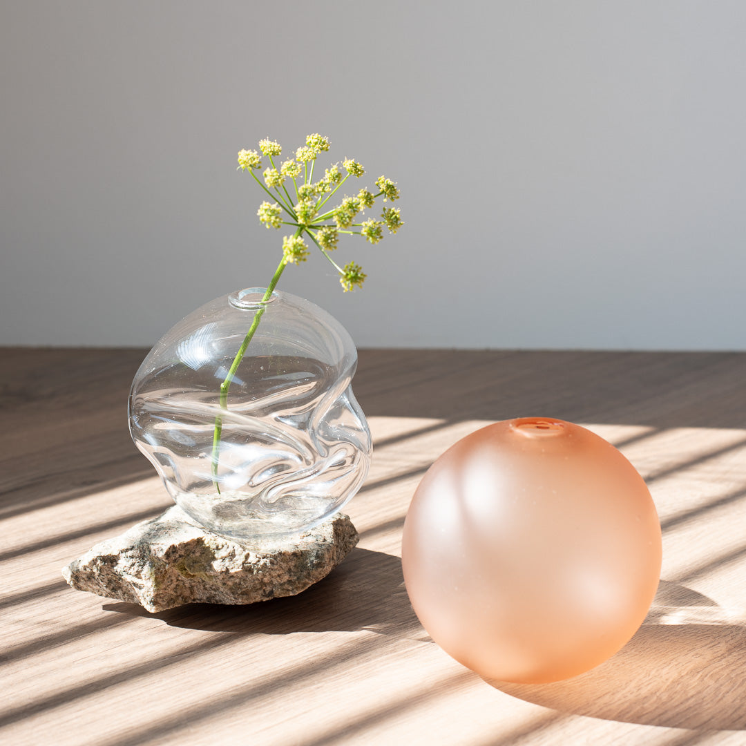 Round Grapefruit Bud Vase